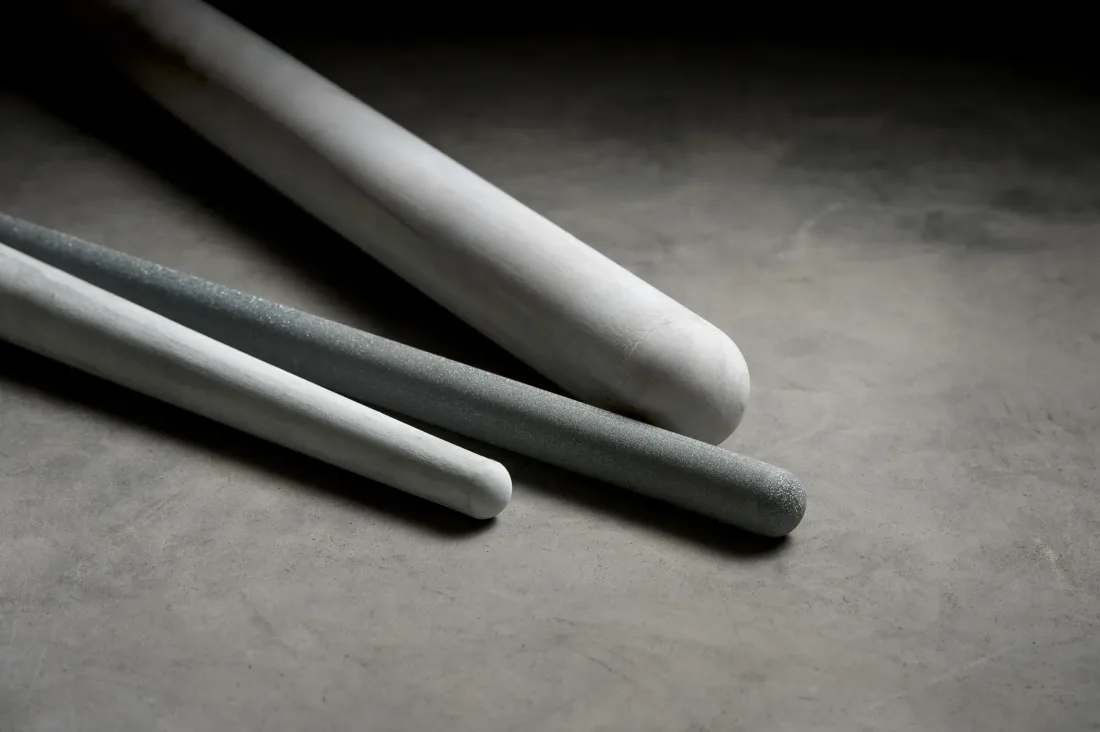 Ceramic thermocouple protection tubes