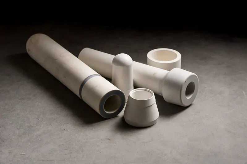 Aluminum titanate riser tube parts