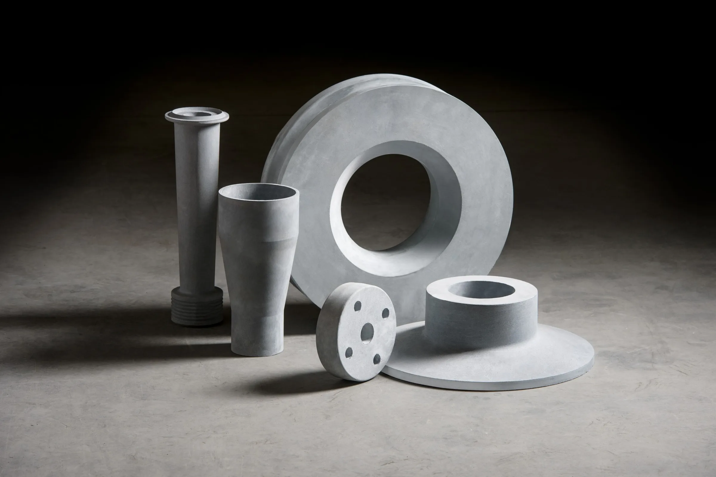 Ceramic in-line chokes and reducers