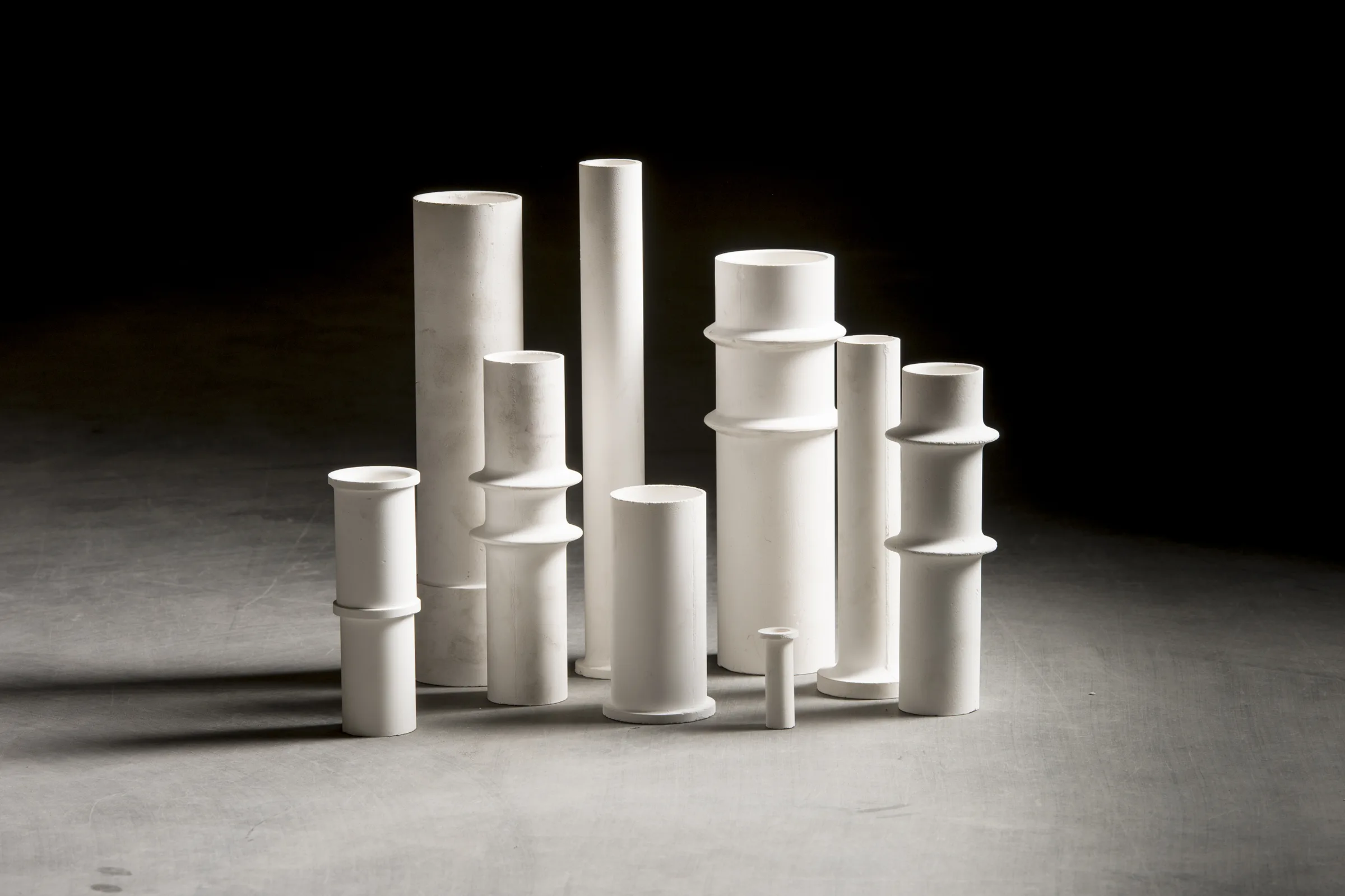 Ceramic ferrules with collars for waste heat boilers