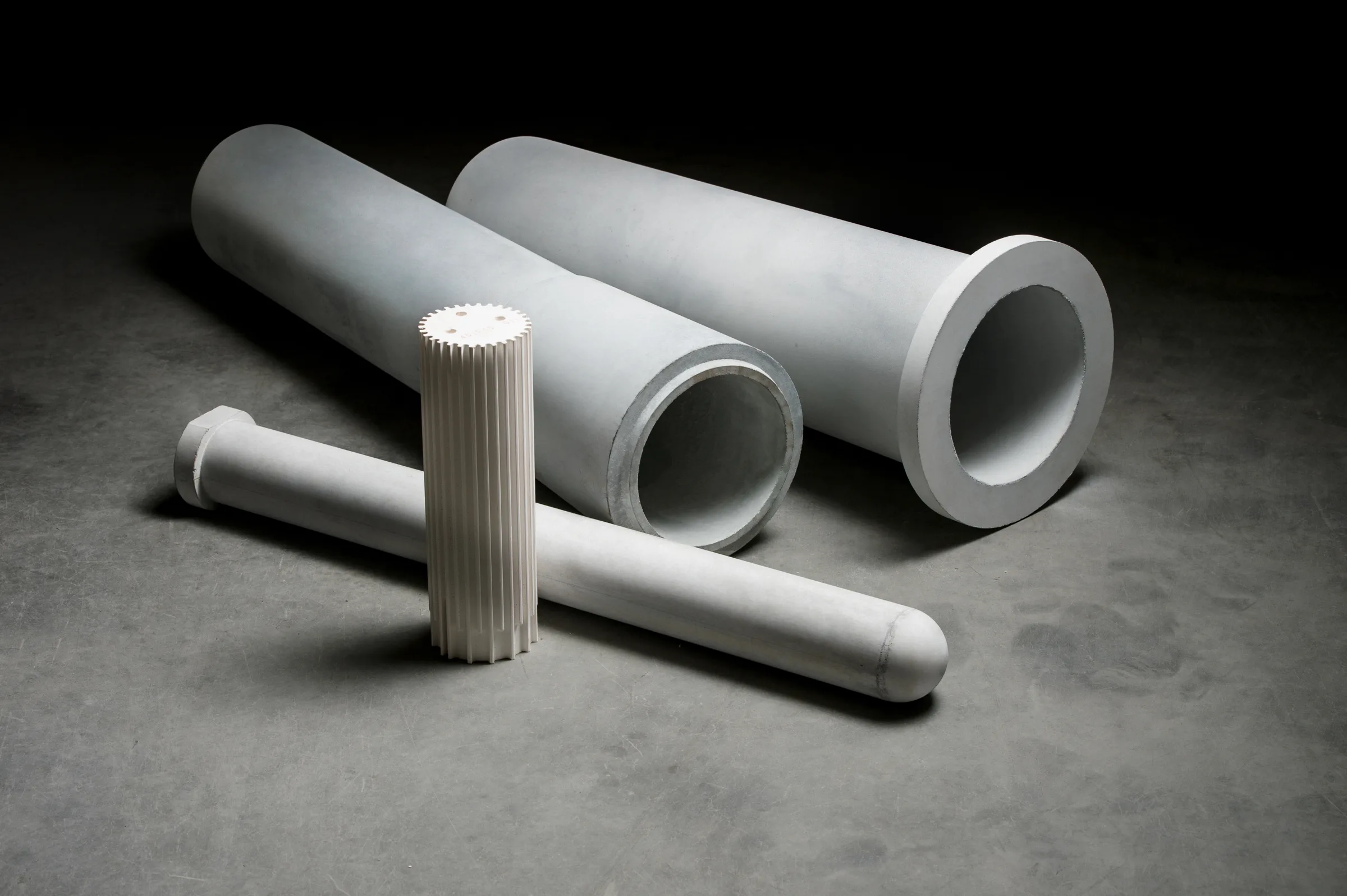 Ceramic immersion heater tubes