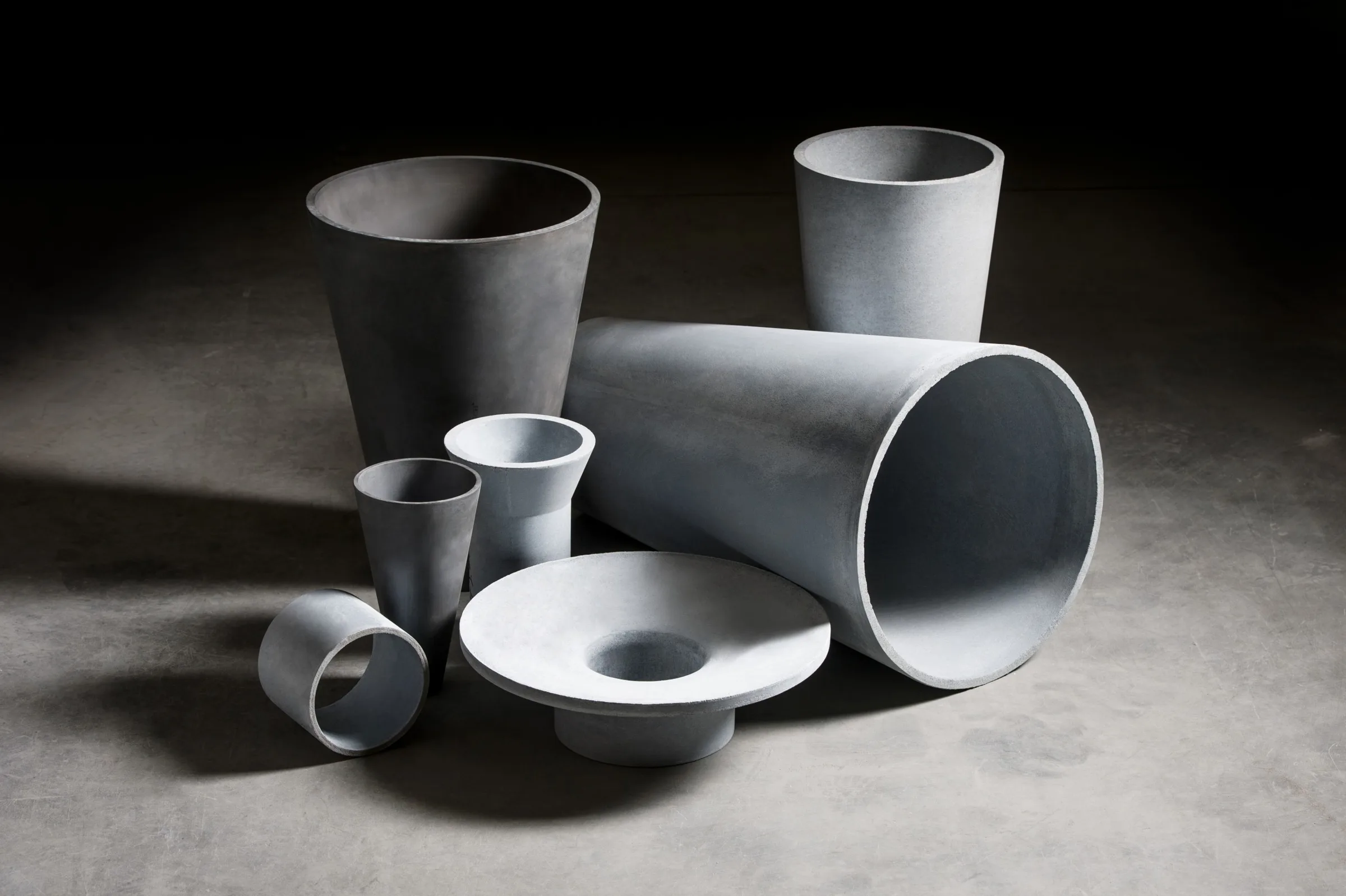 Ceramic cyclone and hydrocyclone liners, cones and tubes